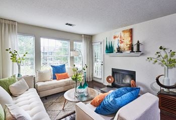 Wood burning fireplace